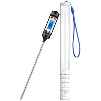 CGZZ Thermometer, Fleischthermometer, Digitales Kochthermometer aus Edelstahl mit sofortiger Ablesung, für Grill, Grill, Sofortanzeige