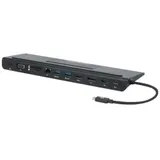 Manhattan USB-C 11-in-1-Dockingstation MST für drei Monitore,