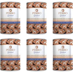 PERRO Gourmet Wildschwein mit Pastinaken 6x400g Monoproteinfutter für ausgewachsene Hunde