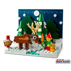 LEGO 40484 Exklusiv Set Vorgarten des Weihnachtsmanns 40484