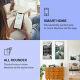 Klarstein Infrarotheizung mit Thermostat, 700W Elektroheizung, Smart Home Bild-Infrarotheizung zur Wandmontage, IR mit IoT/WiFi App-Control, Feuchtraum Flach-Heizkörper, CO2-Freie Wand Heizung