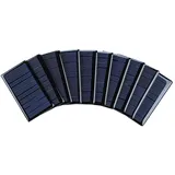 SUNYIMA 10 Stück 5V 60mA MINI Solarpanel Epoxy Solarpanel Polykristalline Solarzellen für Solarbatterieladegerät DIY Solar Syatem Kits 68mmx37mm 5V Mikro Solarmodule