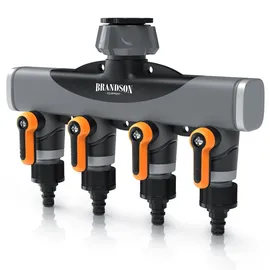 Brandson 4-Wege Verteiler 3/4 Zoll schwarz