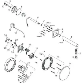 Hansgrohe Axor Uno Elektronik-Waschtischmischer Brushed Bronze