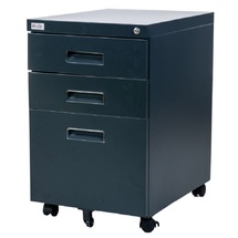 Jet-Line Büro Rollcontainer 3 Schubladen Hängeregistratur abschliessbar paul anthrazit Rollschrank
