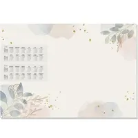 Sigel Schreibunterlage Pastel Garden, mehrfarbig, Papier, 30 Blatt, mit Kalender, 59,5 x 41cm