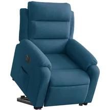 vidaXL Relaxsessel mit Aufstehhilfe Elektrisch 92,5 x 100 x 92,5 cm Blau Samt