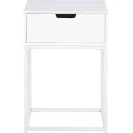 VCM Nachtschrank Mike 40 x 30 x 62 cm Weiß