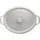 Staub Cocotte 29 cm oval weisser trüffel