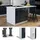 Vicco Kochinsel Fame-Line 30 x 82 x 70 cm Dunkelblau Hochglanz