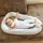 Totsy Baby Babynest babynestchen neugeborene 90 x 50 cm baby nestchen tragbar nest für bett kinder kuschelnest coccon für Jungen und Mädchen Teddybären