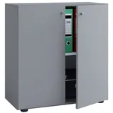 VCM Lona Aktenschrank 70 x 40 x 74 cm grau
