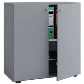 VCM Lona Aktenschrank 70 x 40 x 74 cm grau