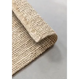 OTTO home Teppich OTTO HOME "Avot Juteteppich", beige (naturweiß), B:60cm H:10mm L:90cm, Jute, Teppiche, Teppich, 100% Jutefaser, Läufer, Esszimmer, Wohnzimmer, Skandi
