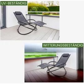 Albatros Gartenliege X-FORM 93 x 90 x 0 cm Grau