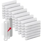 EasyMaxx Magnetplättchen selbstklebend 48 Stk. 0,5 x 0,5 cm Silber/Weiß