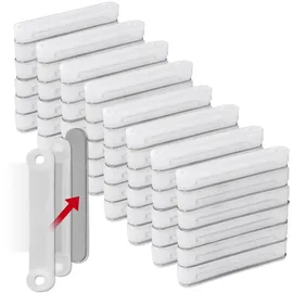 EasyMaxx Magnetplättchen selbstklebend 48 Stk. 0,5 x 0,5 cm Silber/Weiß