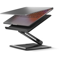 Native Union Desk Laptop-Ständer – höhenverstellbarer ergonomischer Computertisch – kompatibel mit MacBook Air/Pro, iPad, Dell, HP, Lenovo, Microsoft Surface und Laptops und Tablets (Schwarz)