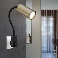 ETC Shop etc-shop Steckerleuchte GU10 Steckdosenlampe mit Schalter Küche