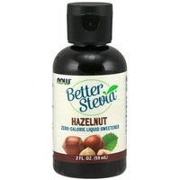NOW Foods Better Stevia Liquid Extract, Hazelnut