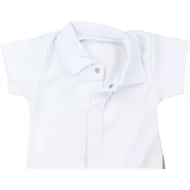 TupTam "Body Baby Jungen Langarm Kurzarm Body mit Kragen", Jungen, Gr. 80, N-Gr, weiß (kurzarm weiß), Obermaterial: 100% Baumwolle CO., Bodys Body