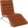 W.Schillig Relaxliege daily dreams Leder/Polyester 75 x 91 x 170 cm Braun mit Kissen