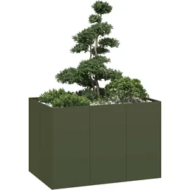 vidaXL Pflanzgefäß 40 x 80 x 80 cm Olivgrün