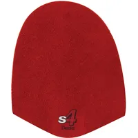 EMAX | Dexter - SST Wechselsohle für Bowling-Schuhe | Einheitsgröße - Trim to Fit | Ersatz-Sohle mit Klett | Bowling-Zubehör | S4 - Red Leather - Einheitsgröße