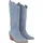 Ital-Design Cowboyboots Damen Blau 38
