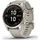 Garmin Fenix 7S Pro Sapphire Solar beige/softgold mit Silikonarmband hellgrau