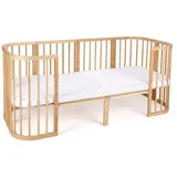Waldin Erweiterung auf 174cm für 7in1 Babybett ohne BETT, Natur,Natur - Naturbelassen