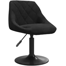 vidaXL Esszimmerstuhl Schwarz Samt