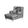 Max Winzer Ohrensessel Mareille Samt 103 x 103 x 0 cm Grau