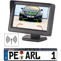 Lescars Rückfahrkamera Funk mit Monitor