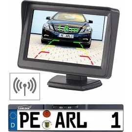 Lescars Rückfahrkamera Funk mit Monitor