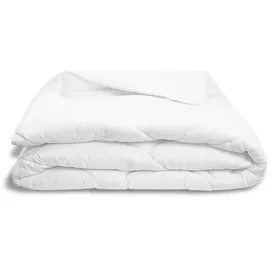 ZOLLNER Ganzjahresbettdecke mit Steppung, 240x220 cm, 2150 g, weiß - Weiß