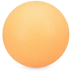 Relaxdays Beer Pong Bälle, 48 Stück, Tischtennisbälle aus Kunststoff, ohne Aufdruck, Ping Pong Bälle 38 mm Ø, orange