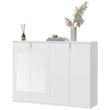 inn.furn Kommode 122 x 99 x 34 cm Weiß