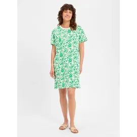 Marie Lund Kleid A-Linien Grün/Weiß XS