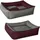 BedDog Hundesofa MAX Quattro L 80 x 65 cm bordeaux-grau
