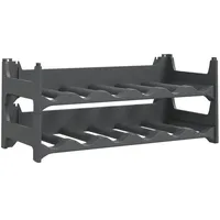 vidaXL Weinregal 26 x 26 x 26 cm Schwarz