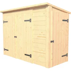 Gerätehaus WEKA "Multibox mit Regalsystem", beige (natur), Holzwerkstoff, Gerätehäuser