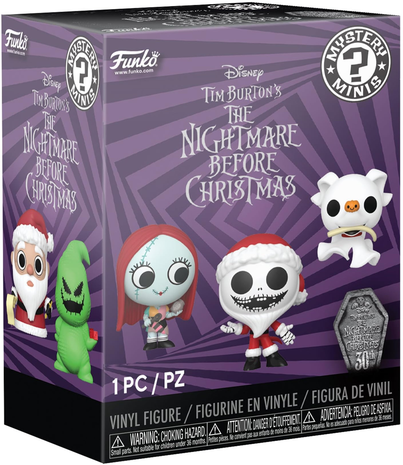 Funko Mystery Mini - Disney The Nightmare Before Christmas 30th - 1 of 12 to Collect - Styles Vary- Vinyl-Sammelfigur - Geschenkidee - Offizielle Handelswaren - Movies Fans und Display