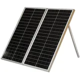 edi-tronic 12V Solarkoffer 2 x 40W Laderegler 10A Solar Modul Zelle 80W Solarpanel Wohnmobil Solarmodul Solarzelle Camping Garten USB