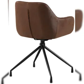 CLP 2er Set Esszimmerstuhl Welby I Drehbarer Sessel bis 150 kg belastbar I Schwenkbarer Polster-Stuhl