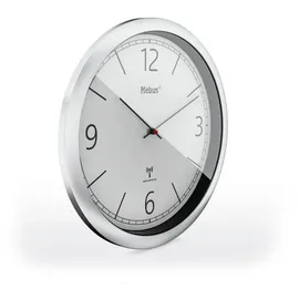 MEBUS 19810 Funkwanduhr grau/silber