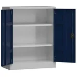 Classix Stahlschrank X-530311 enzianblau, lichtgrau 80,0 x 38,0 x 100,0 cm, aufgebaut