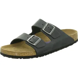 Birkenstock Arizona Weichbettung Nubukleder geölt schmal schwarz 43