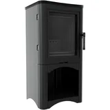 Kaminofen kratki Koza K 5 mit 7 kW Stahl schwarz Ofen mit Holzstaufach Feuerraum