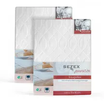 Setex Matratzenauflage wasserdicht 70 x 90 cm weiß